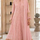 Elegant Chiffon Embroidered Maxi Dress – 3 Piece Formal Suit for Women