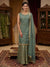 Elegant Embroidered Sleeveless Kurta Palazzo Set with Dupatta