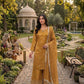 Elegant Ivory Silk Embroidered Suit with Embroidered Dupatta – Festive & Wedding Wear\