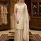 Elegant Embroidered Sleeveless Kurta Palazzo Set with Dupatta