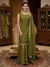 Elegant Embroidered Sleeveless Kurta Palazzo Set with Dupatta