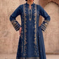 Elegant Chiffon Long Shirt with Embroidered Detailing