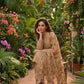 3 Piece Stitched Rao Silk Suit with Heavy Embroidered Organza Dupatta & Farshi Shalwar – Elegant Festive Wear