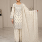 Elegant Party Wear Chiffon Embroidered Dress with Chiffon Palazzo & Matching Dupatta – 3 Piece Stitched Dress