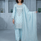 Elegant Party Wear Chiffon Embroidered Dress with Chiffon Palazzo & Matching Dupatta – 3 Piece Stitched Dress