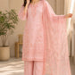 Premium 3 Piece Chiffon Palazzo Set with Embroidery