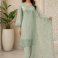 Designer Chiffon Long Shirt with Delicate Hand Embellishments