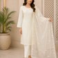Designer Chiffon Long Shirt with Delicate Hand Embellishments