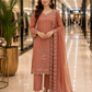 Embroidered Emerald Chiffon Suit with Matching Dupatta – 3 Piece Stitched Dress