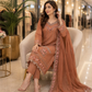 Embroidered Emerald Chiffon Suit with Matching Dupatta – 3 Piece Stitched Dress
