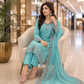 Embroidered Emerald Chiffon Suit with Matching Dupatta – 3 Piece Stitched Dress