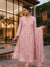Elegant Chiffon Embroidered Frock with Dupatta – Lightweight Festive Wear