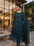 Elegant Chiffon Embroidered Frock with Dupatta – Lightweight Festive Wear
