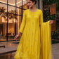 Elegant Chiffon Embroidered Frock with Dupatta – Lightweight Festive Wear